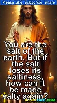 Jesus Speaks: You Are the Salt of the Earth – Matthew 5:13. Bible Verse