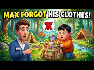 Leo & Max’s Big Camping Adventure! 🏕️🌲 | Funny English Story for Kids | Learn with Leo