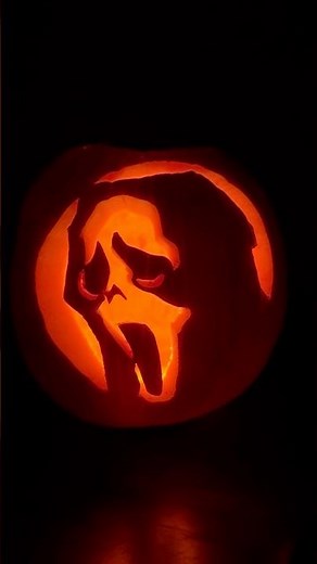 Ghostface Pumpkin Carving #ghostface #scream #horrormovies #fypシ