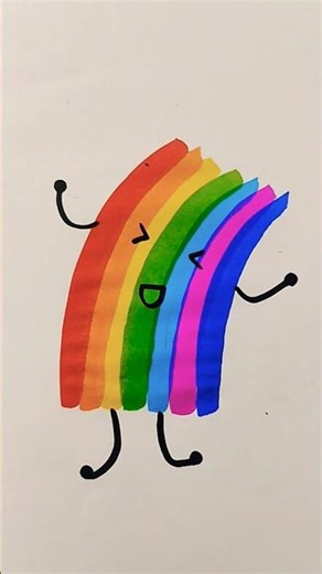 Rainbow 🌈 man drawing 🤩#shortsfeed #trending #viral