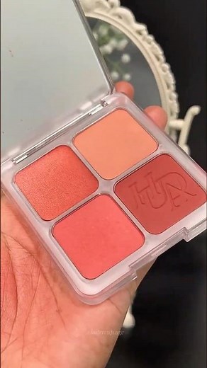 the blush payoff??? insane ✨ huda beauty rose berry blush filter palette