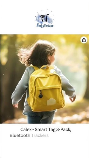 Calex Smart Tag 3 Pack, Bluetooth Trackers with Battery, Compatible with Apple Find My App, Ideal