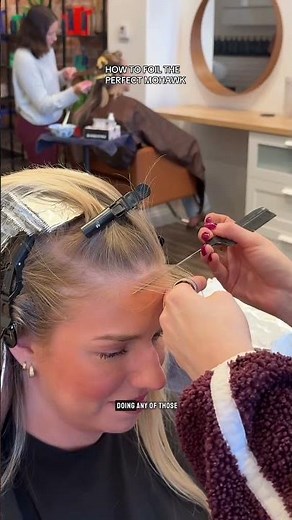 my Mohawk placement never lets me down— here’s how I foil the perfect one 🤭🥂 #foilplacement