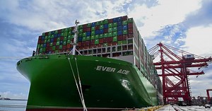 World's largest container vessel Ever Ace makes maiden call at PTP | New Straits Times