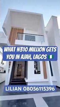 Luxury 5 Bedroom Fully Detached Duplex with Pool & Gym in Ajah, Lagos |N310M #ajahrealestate #shorts