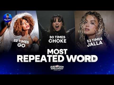 Eurovision 2026: Most Repeated Word of Each Song