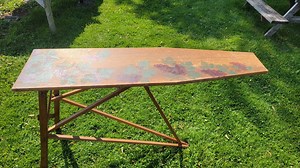 Antique Dark Wood Ironing Board Early 1950s - Etsy