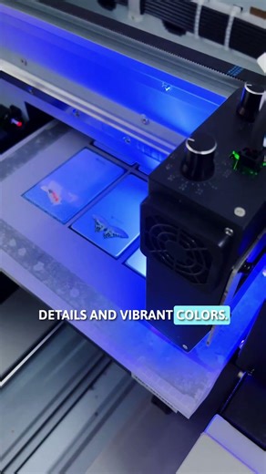 Watch how a PVC card is printed using UV printing technology.