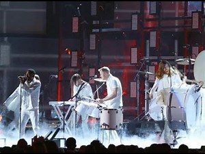 Imagine Dragons & Kendrick Lamar - Radioactive/m.A.A.d City (2014 Grammys) HIGHEST QUALITY
