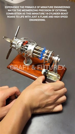 ​I ignited a 16-cylinder engine on my desk. #ytshorts