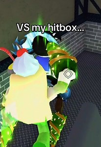 Other people’s hitbox vs my hitbox, they can get me 1000 lightyears away but when they’re right in front of me I can’t get them 😭 Okay. #murdermystery2 #mm2 #roblox #robloxfyp #fyp