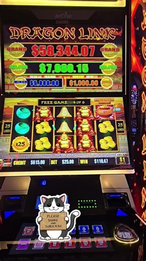 Not So Happy & Prosperous | Dragon Link | $25 Spins Free Spins Feature (Low Payout Bonus)