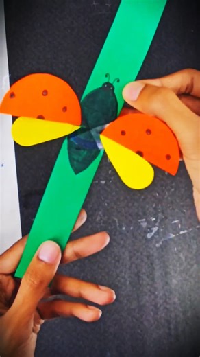 Flying Paper Ladybug | how to make paper Ladybug | paper craft | home decoration craft