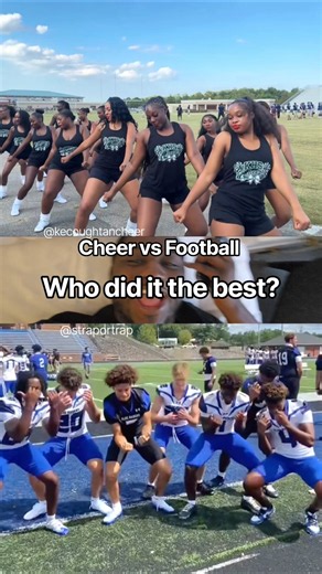 💙🤍 Who did it the best? #cheer #cheerleading #football #dance #students #school #challenge
