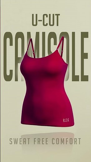 Tagless Comfort for All-Day Ease | Riza U-Cut Camisole