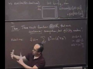 Real Analysis, Lecture 24: The Derivative and the Mean Value Theorem (5/8)