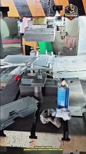Industrial Press Machine Process Creating High-Precision Metal Parts #industrialpress #metalstamping