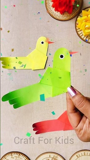 Easy paper Bird Craft#shorts