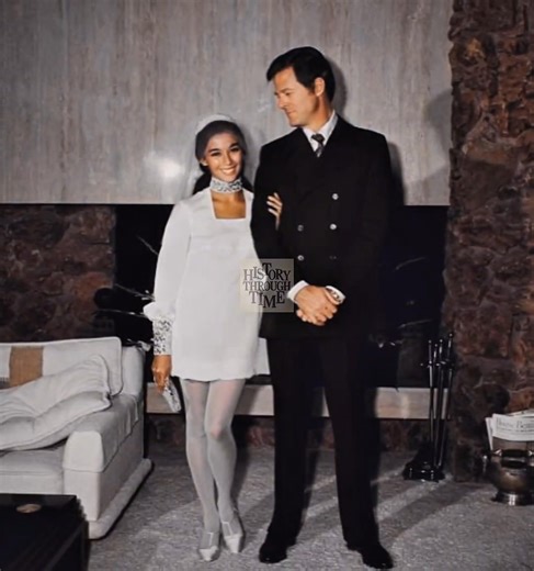 "On a sunny afternoon in 1967, television actor Robert Culp wed French-Vietnamese actress France Nuyen in an intimate ceremony at the Beverly Hills home of famed producer Sheldon Leonard. The couple, both celebrated for their roles in television and film—Culp known best for his groundbreaking role in 'I Spy' (1965–1968) and Nuyen for her performance in 'South Pacific' (1958)—were joined by a small circle of industry friends and family. Their wedding, which blended Hollywood glamour with quiet so
