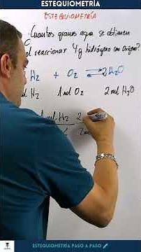 "Estequiometría desde cero: el ejercicio que más se repite en Selectividad" #bachillerato #química