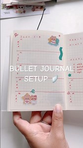 simple bullet journal setup using A6 Midori notebook 🌷 #bulletjournal #planwithme #journalwithme