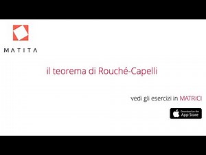 Il teorema di Rouché-Capelli