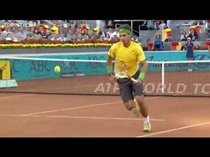 Madrid Open Final 2011 - Rafael Nadal Brilliant Tweener v Djokovic