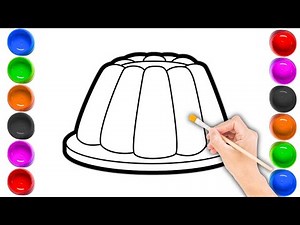 Drawing 010. Jelly Drawing🎨 | How to draw jelly | coloring jelly for kids | kids draw and color 👨‍🎨