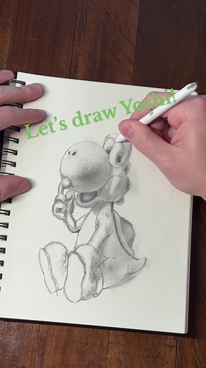 My drawing process of Yoshi. #yoshi #mario #nintendo #drwwings #drawing #art #artist #draw #fanart #artwork #sketch #illustration #jamesjonesart #fyp #VozDosCriadores #screammovie