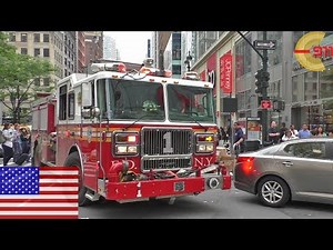 [NEW YORK CITY] MOVE! Make way for Engine 1 and Battalion 7 | FDNY code 3