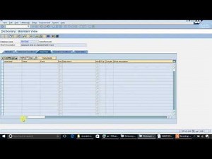 SAP ABAP: Views, Database View.