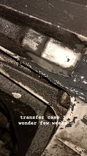 I did a jb weld repair on my transfer case. #automobile #transfercase #poetry