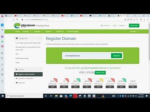 Domain Registration ethio telecom