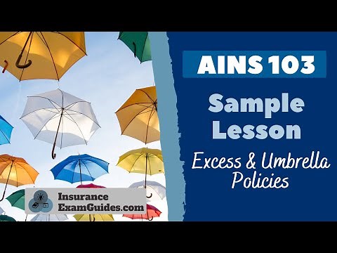 AINS 103 sample lesson by IEG - Excess & Umbrella Policies