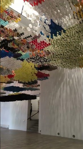 10s Stillness — Jacob Hashimoto, large-scale installation (Turku, Finland, 8 Aug 2017)