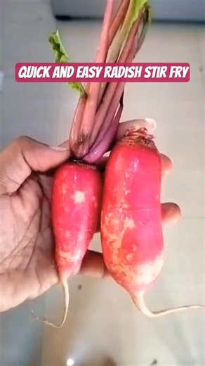 Quick and Easy Radish Stir Fry | #shorts #youtubeshorts