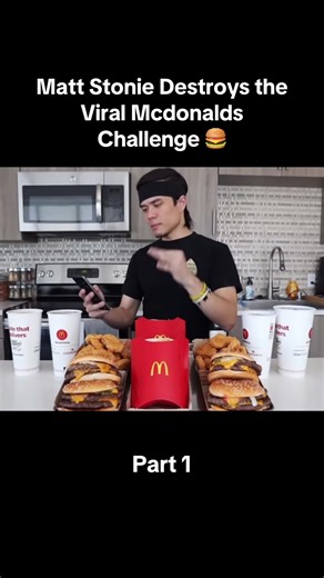 Matt Stonie Takes on the McDonald's Food Challenge