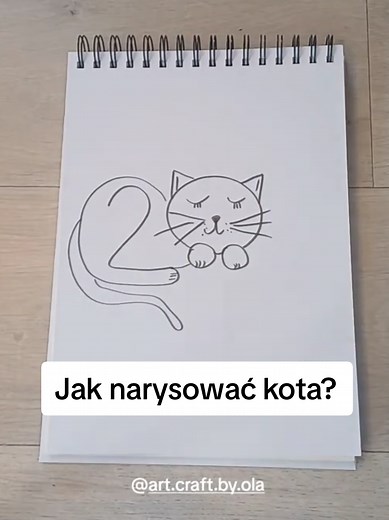 Jak narysować kota? Prosta nauka rysowania dla dzieci #nauka_rysowania #szkicowanie #rysunekdladzieci #krokpokroku #tutorialrysowania #naukarysowania #podstawyrysunku