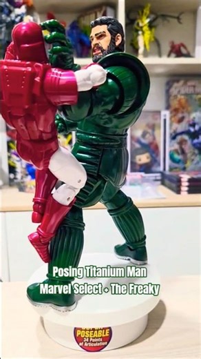 Titanium Man Marvel Select. Posing action figure #MarvelLegends #thefreaky #Marvelcomics #shorts