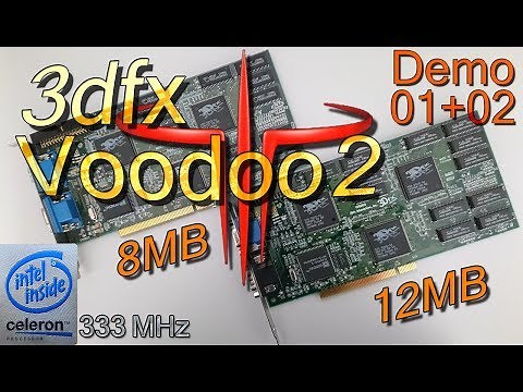 Quake III Arena Demo001+002 Timedemo Benchmark - 3dfx Voodoo 2 8MB+12MB!