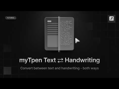 Real‑time AI handwriting recognition with myTpen Handwriting engine | Tutorial
