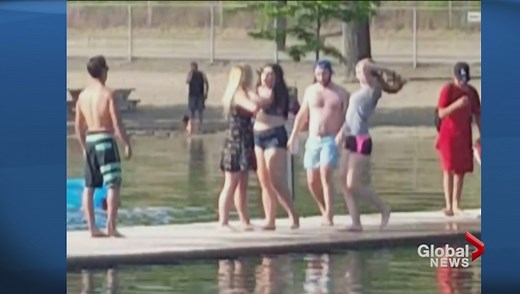 Stomping attack at popular beach hangout near Vernon