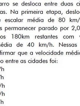Lista de Física - Questão 18 - Velocidade Média - Professor Ramon Neiva