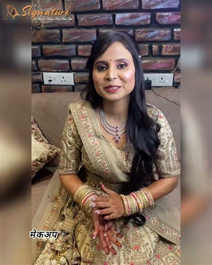 Modern Engagement Makeover 💍#engagement #makeuptutorial #makeupreview #prayagraj #bride #reviews