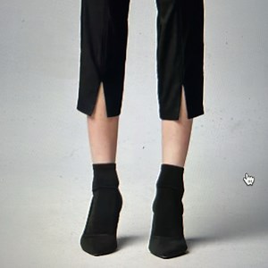 Simply Vera Wang front slit stretch ankle pants size L