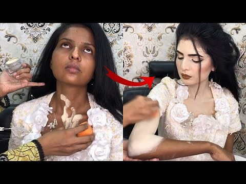 Full body makeup transformation 😱 Enhanced beauty foundation honest reveiw || Blush with Amna