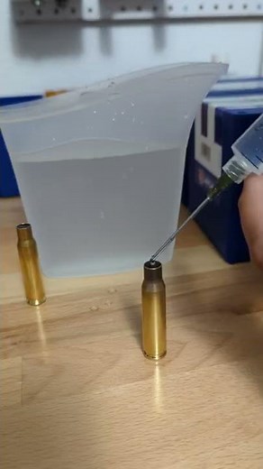 Measuring internal volume of brass