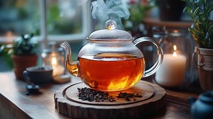 Still life with teapot and candles | Premium Stock Video Footage