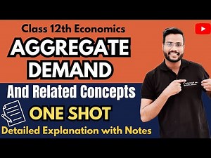 Aggregate Demand & Related Concepts | Class 12 Economics | Component, AD Curve, Full Chapter Explain