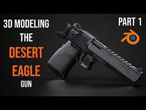 Modeling the Desert Eagle – Part 1 | Full Weapon Creation Series #tutorial #gun #blender3d